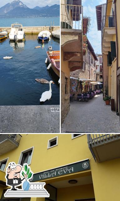 Goditi la vista dagli esterni di Villa Eva albergo ristorante