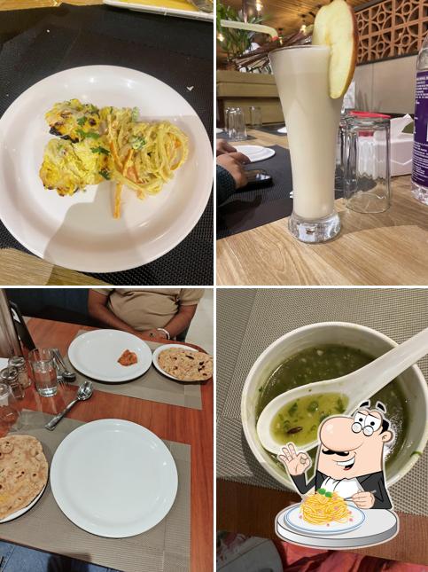 Spaghetti carbonara at Village Family Restaurant