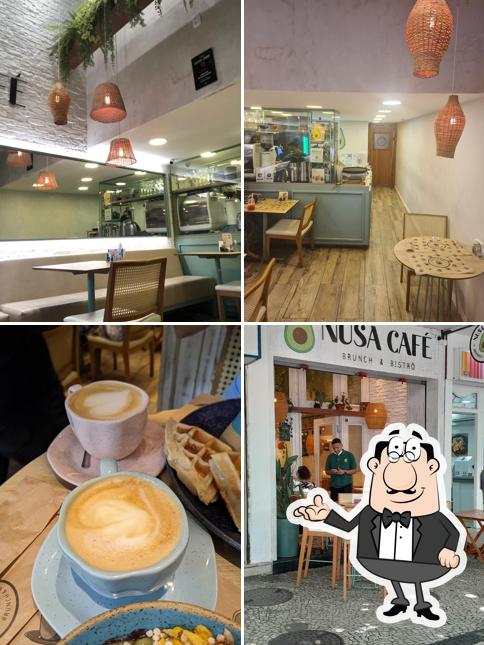 Veja imagens do interior do Nusa Café Bistrô