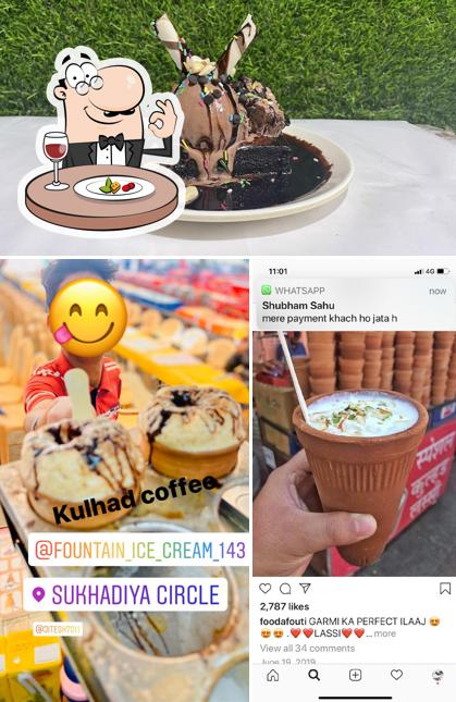 Food at Fountain Ice Cream & shake Bar