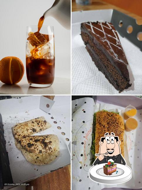 Chocolate cake at Nomad Pizza