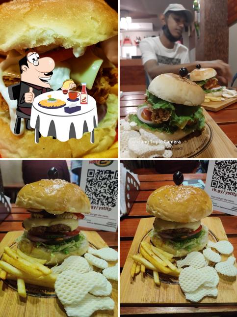 Get a burger at Way 2 Sub