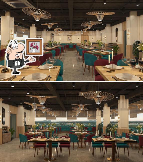 The interior of Sankalp Restaurant