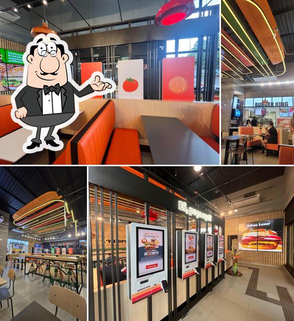 Veja imagens do interior do Burger King