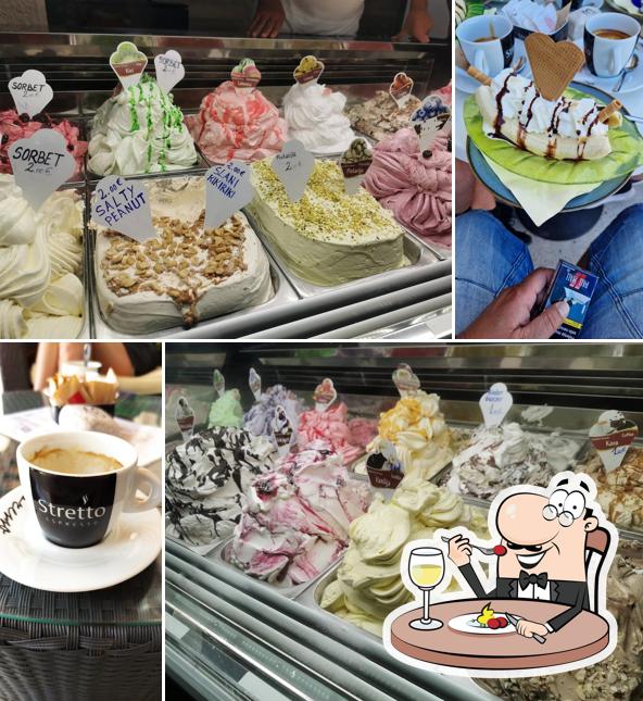 Ice cream and cakes