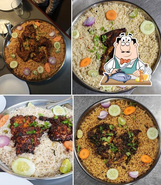 Grilled salmon at Tawa Station