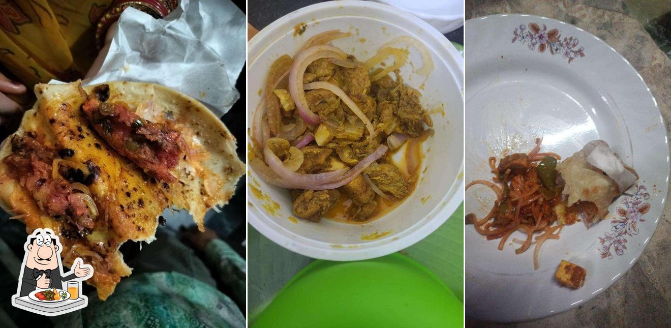 Food at The Hot Kati Roll