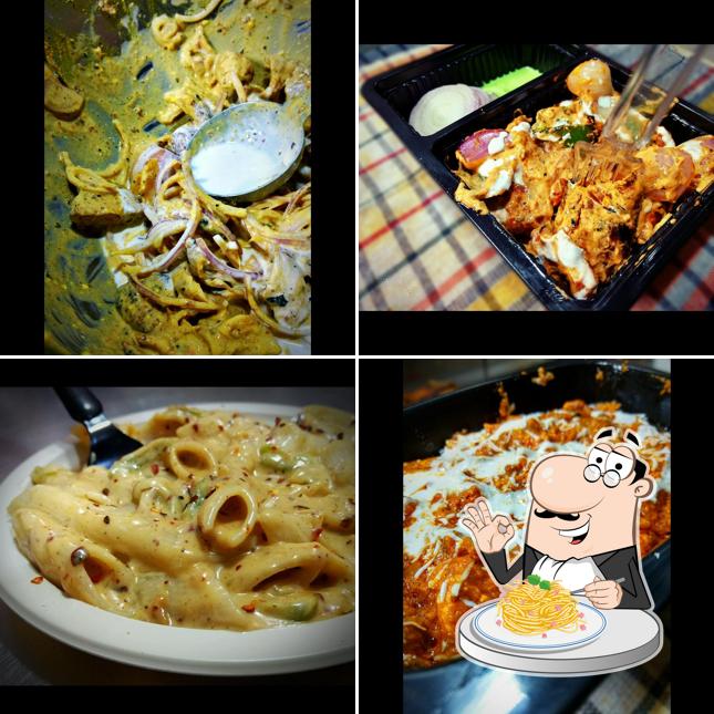 Spaghetti carbonara at Khana Khajana