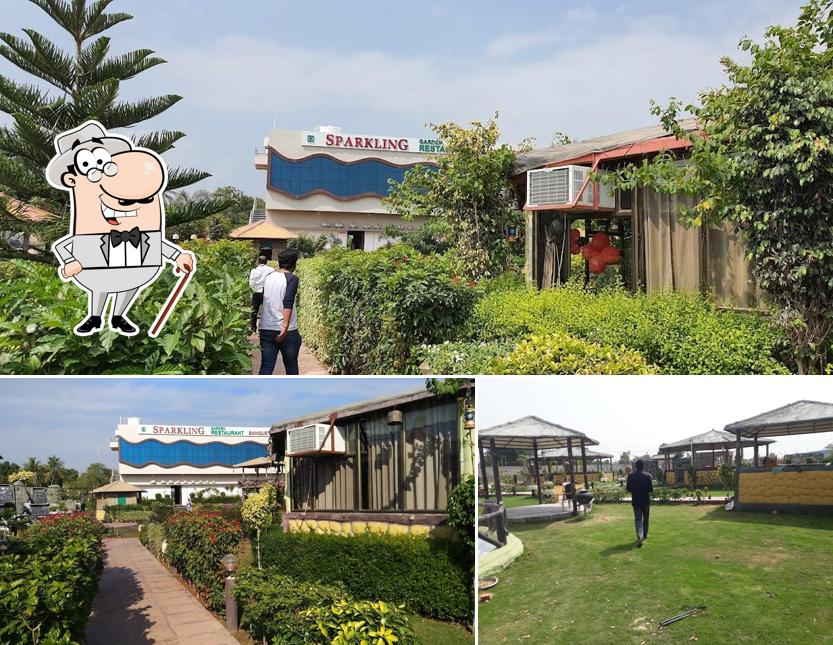 The exterior of Sparkling Garden Restaurant