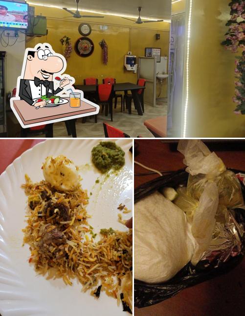 This is the image displaying food and interior at NAYAB's Hotel & Restaurant