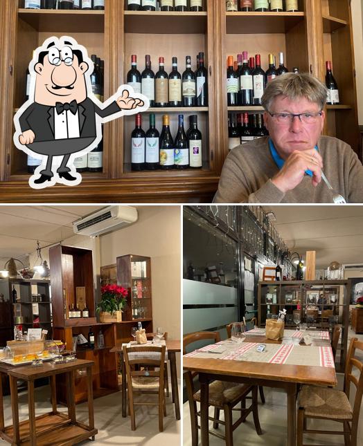 Gli interni di Osteria del Bamboro