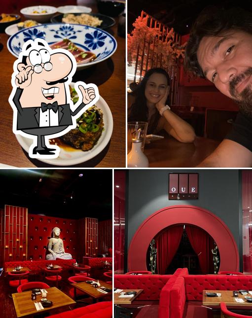 O interior do Oue Sushi Shopping Morumbi Town