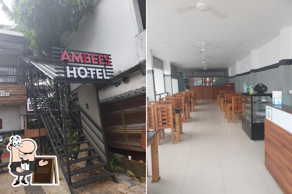 The exterior of Ambees Hotel