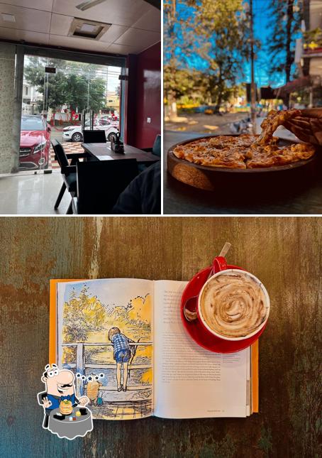 Among different things one can find food and exterior at Maulyar BookCafe