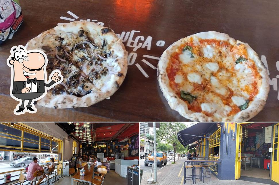 Esta é a foto mostrando exterior e comida a Bráz Elettrica
