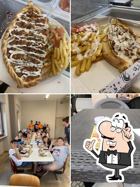 La interni e cibo del ristorante