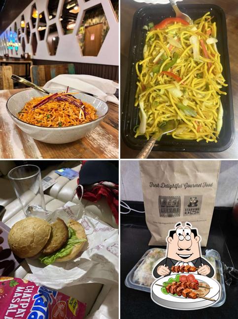 Food at Starving Panda Bistro