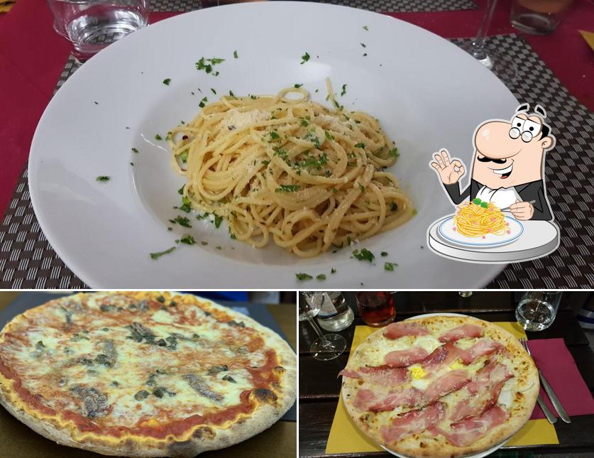 Spaghetti alla carbonara al Hotel Ristorante Pizzeria Villa Emma