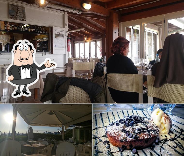 La foto di interni e cibo da La Veranda Sul Mare