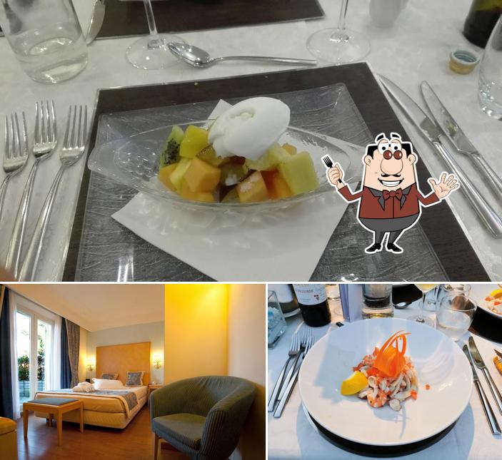 Tra le diverse cose da Hotel Luna Riccione si possono trovare la cibo e interni