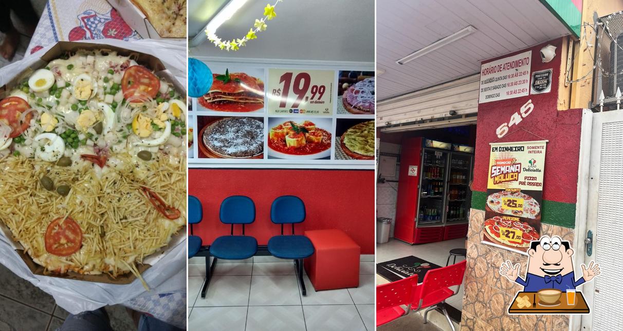 Platos en Deliciatta pizzas pre assadas