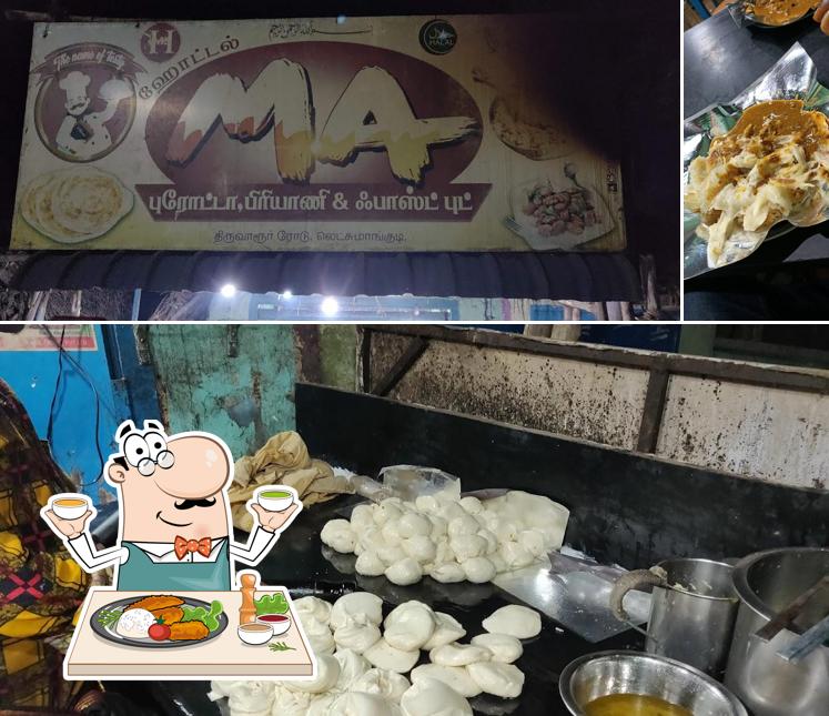 Food at M.A. Restaurant