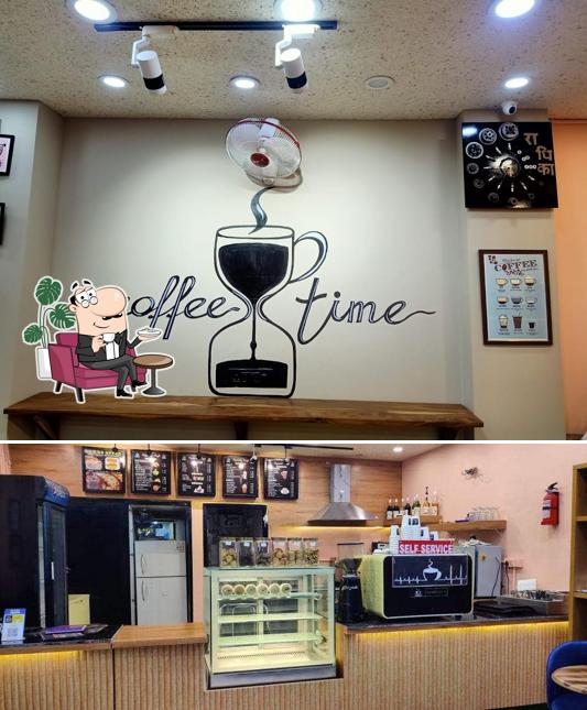 Take a seat at one of the tables at MOCa' Organic Cafe Coffee Shop