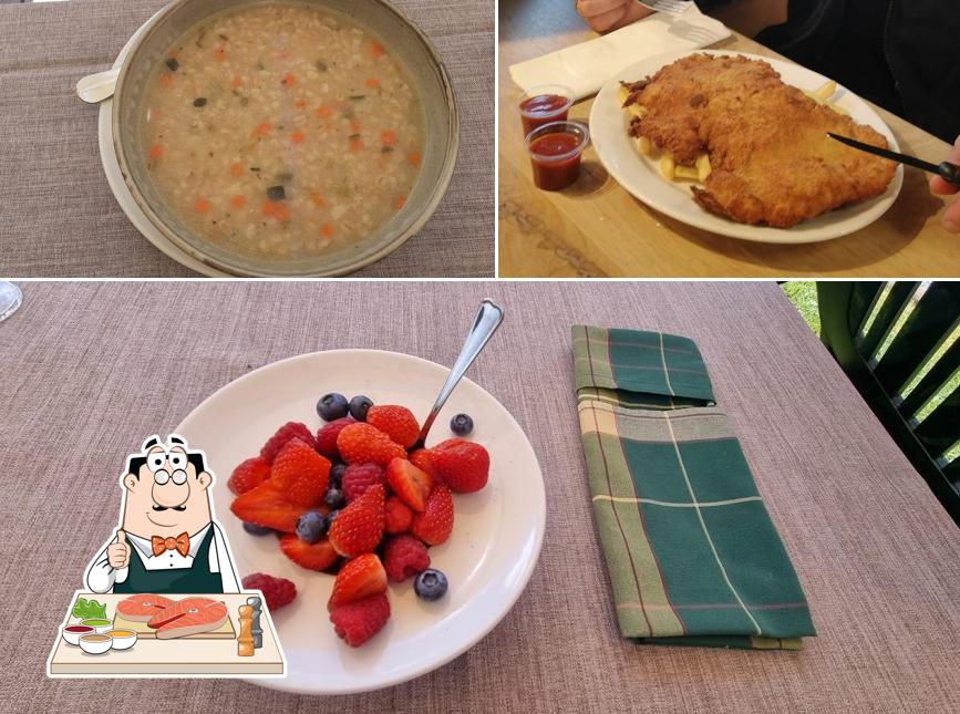 Poisson frites à Ristorante Malga Montagnoli