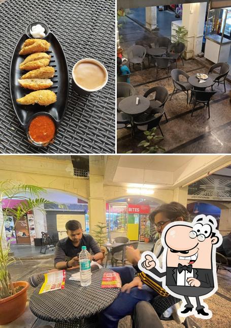 Take a look at the photo showing interior and food at House of Bytes