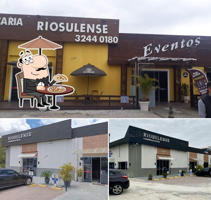Veja imagens do exterior do Churrascaria Riosulense