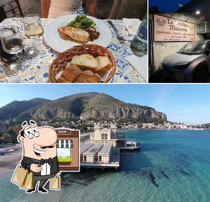 La Vecchia Masseria - Pizzeria Ristorante Mondello - Parcheggio interno gratuito si caratterizza per la esterno e cibo