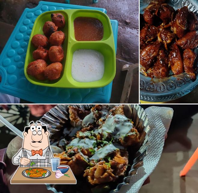 Chicken wings at Sunita Momo's shop