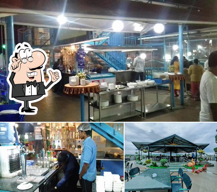 The interior of Highpark Revolving Bar & Restaurant