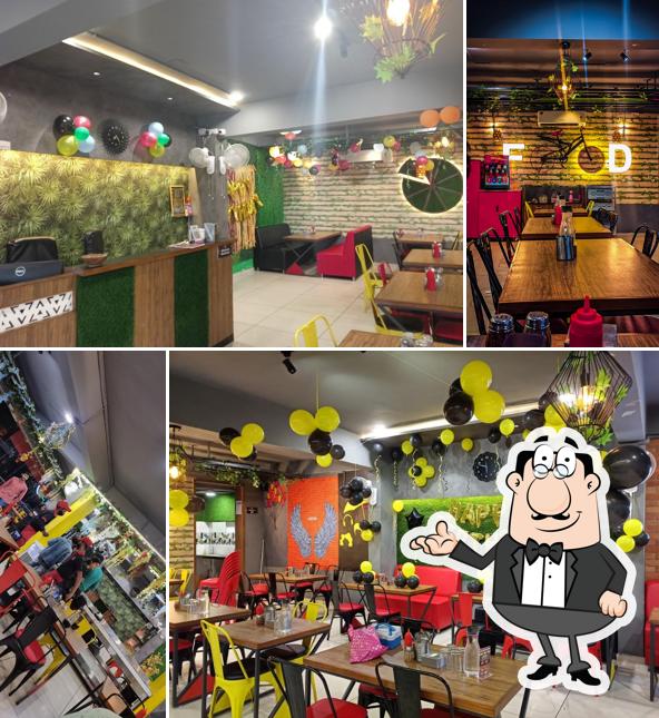 The interior of William John's Pizza Himatnagar