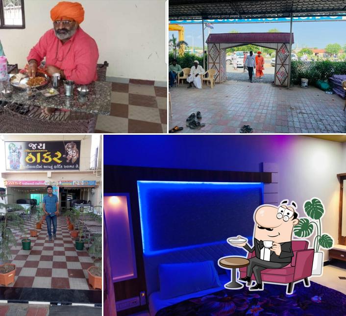 Take a seat at one of the tables at Hotel Thakar Restaurant & A.C Room's
