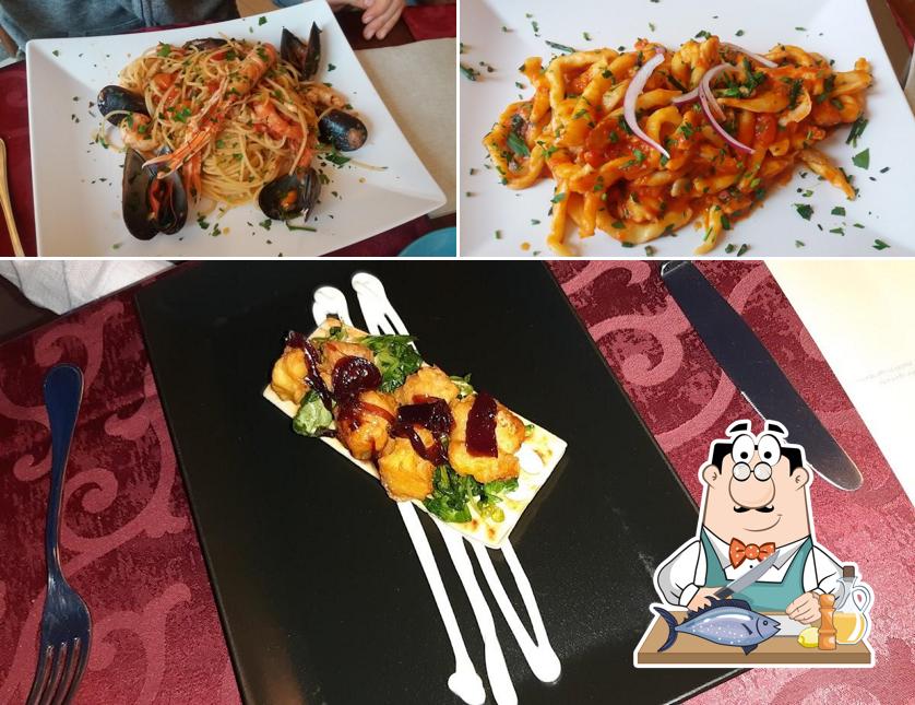 Salmone grigliato al Il Ritrovo di Borgomarina - cucina di terra e di mare