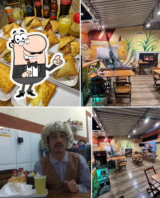 Sente em uma das mesas no Pastelaria Vô Zé - Grajaú