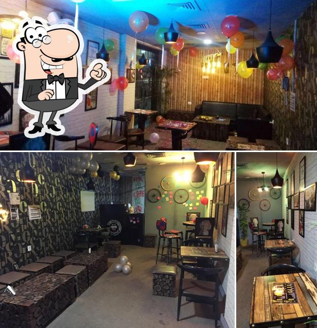 The interior of HR 12 Coffee House