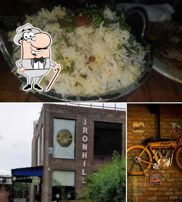 The image of Ironhill Vijayawada’s exterior and food