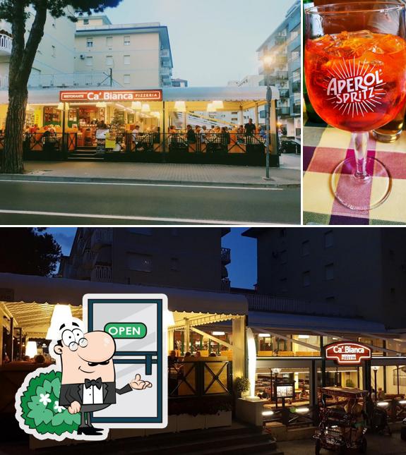 La esterno e bevanda del ristorante