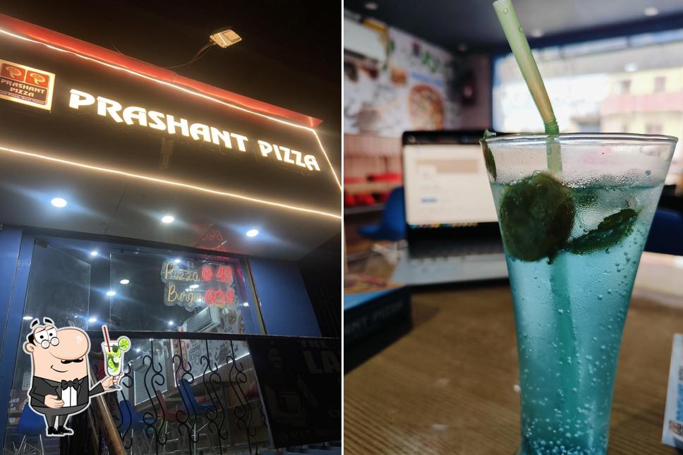 Enjoy a drink at Prashant Pizza