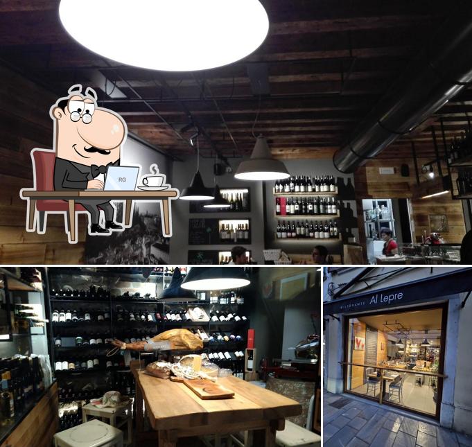 Gli interni di Gustâ Al Lepre