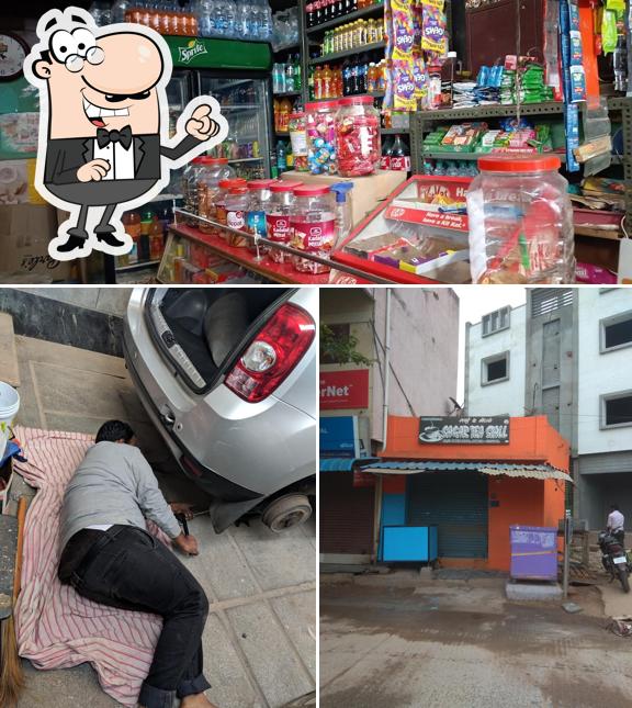 This is the picture displaying exterior and interior at Sagar Tea Stall