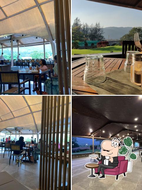 The interior of Kharghar Golf Course Pavithra Cafe