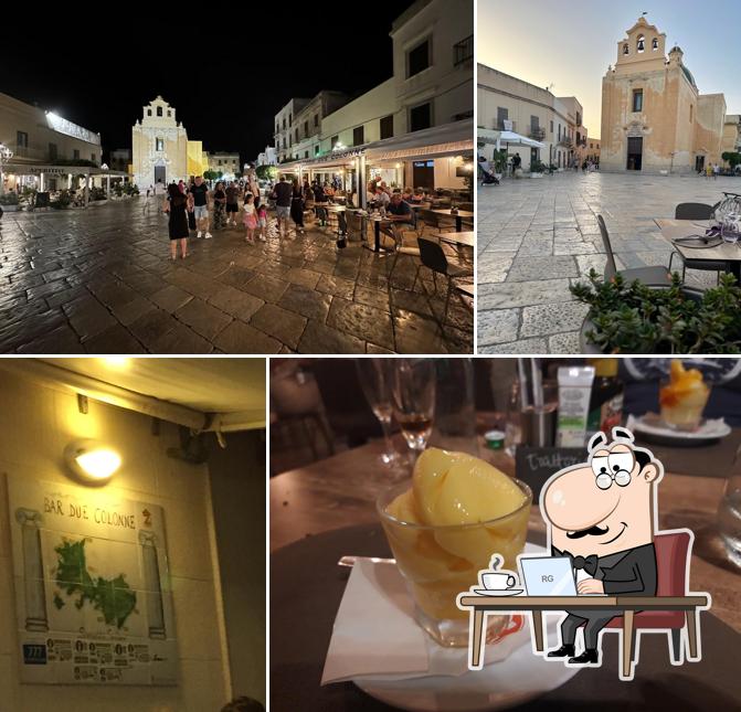 Gli interni di Trattoria Due Colonne