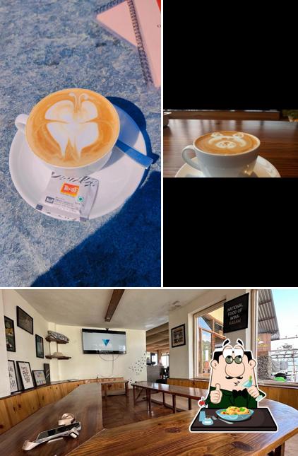 The picture of food and interior at Evaans Cafe