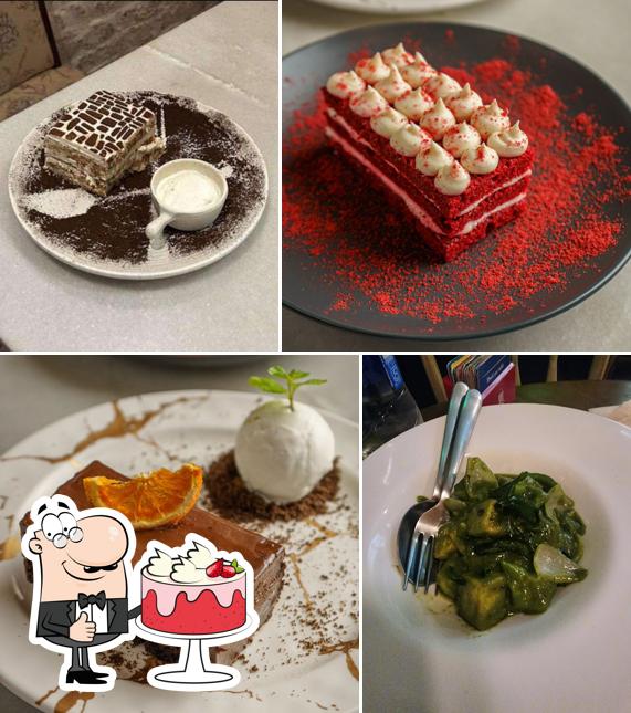 Red velvet cake at Ruby Talkies Cafe Bar