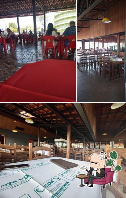 O interior do Restaurante Mirante