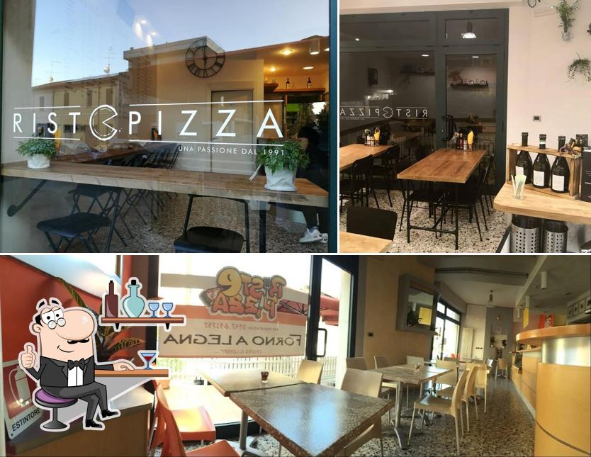 Dai un'occhiata agli interni di ristopizza