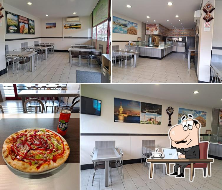 Gli interni di Istanbul Doner Kebab pizza